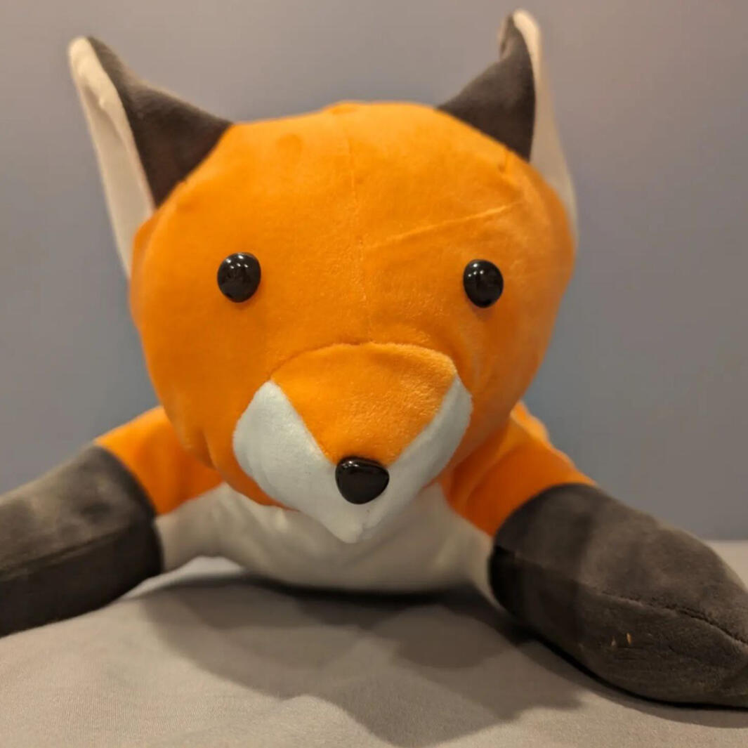 Plush baby fox