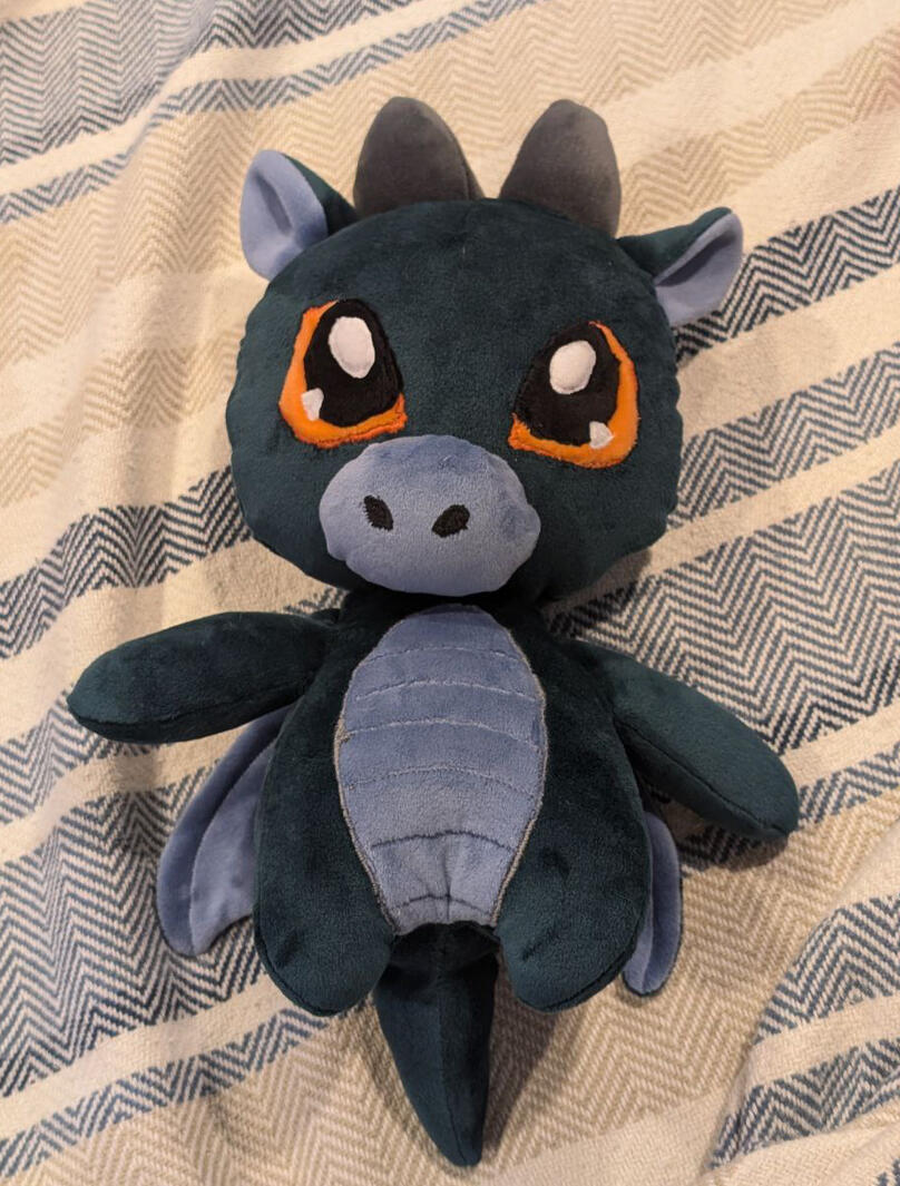 Baby dragon plushie